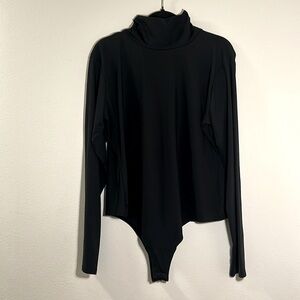 SPANX SIZE 3x black long sleeve turtleneck bodysuit